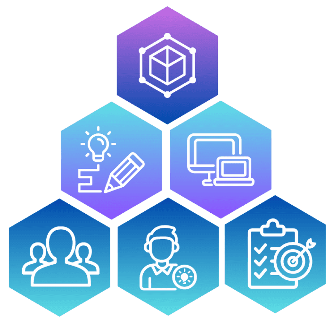 Educational quality standards illustration showing the six pillars of excellence