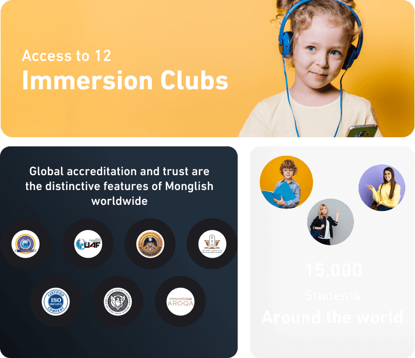 Monglish Promise educational journey illustration