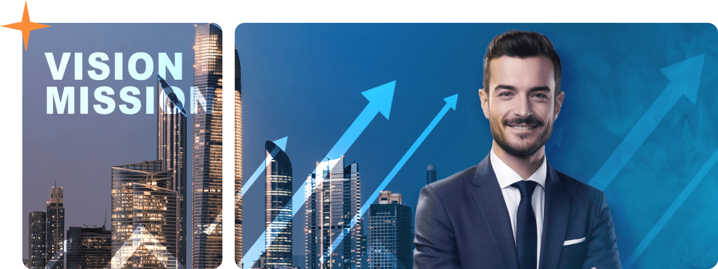 Vision and mission illustration showing Monglish Academy's educational approach